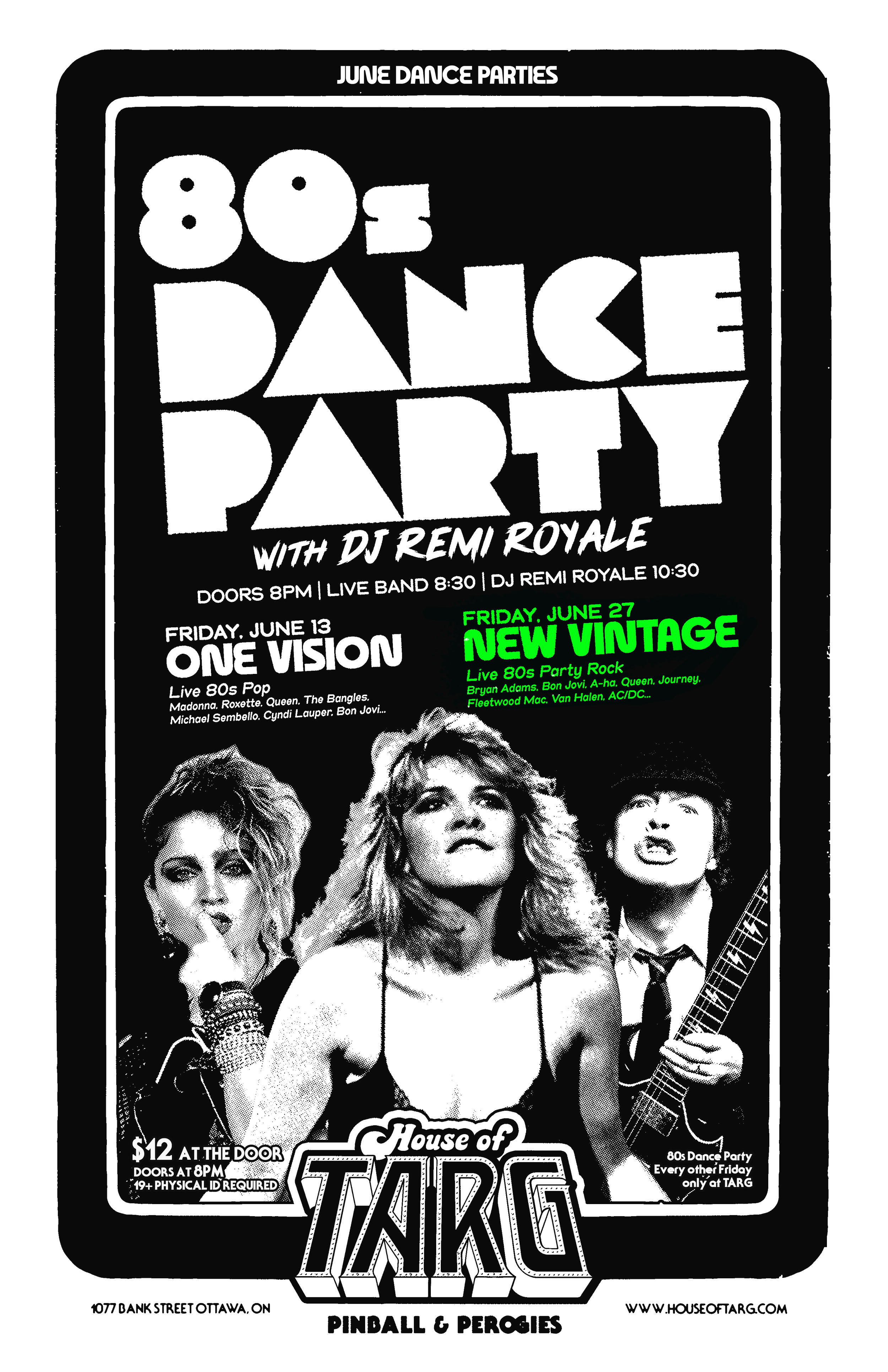 80s DANCE PARTY w DJ Remi Royale + New Vintage (80s Party Band